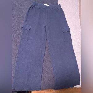 Navy Cargo Lounge Pants